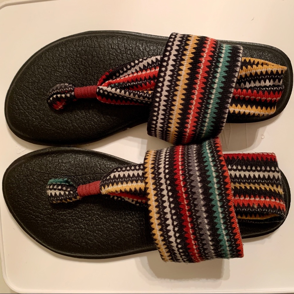 SANUK Boho Yoga Mat Sling Sandal Size 6